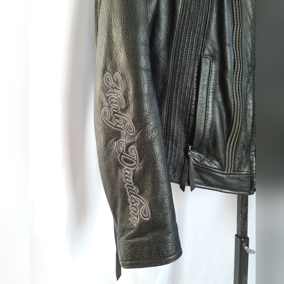 Harley-Davidson Authentic Leather Riding Jacket Size Large. - Picture 3 of 15